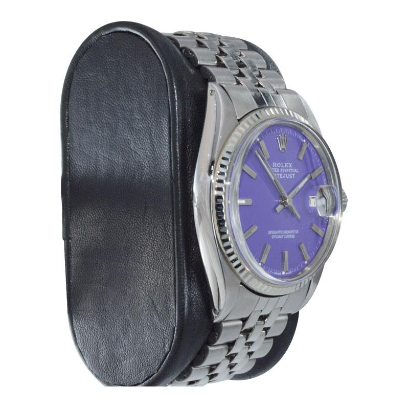 rolex datejust purple dial