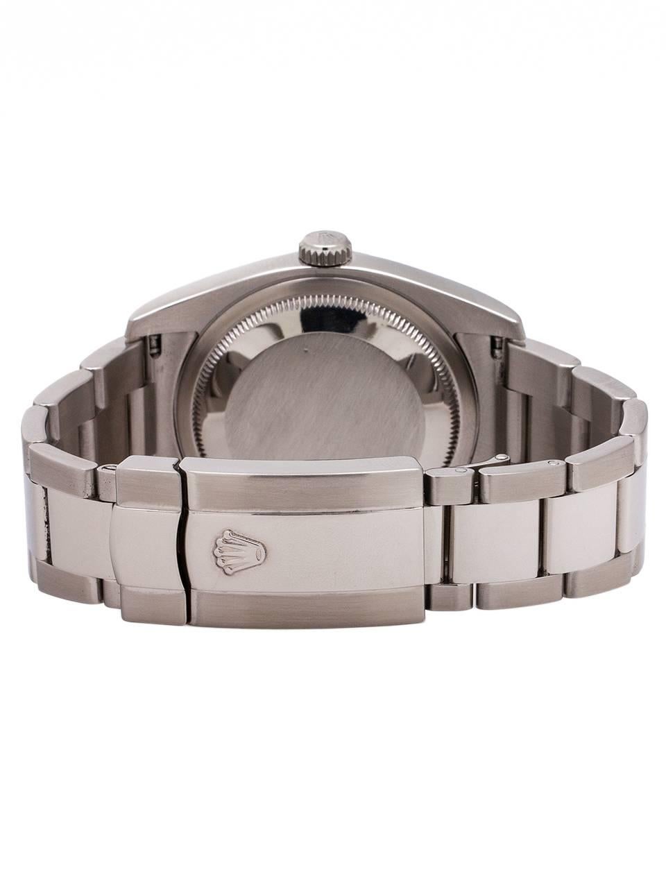 Men's Rolex Stainless Steel Datejust Self Winding Wristwatch Ref 116200, circa 2007