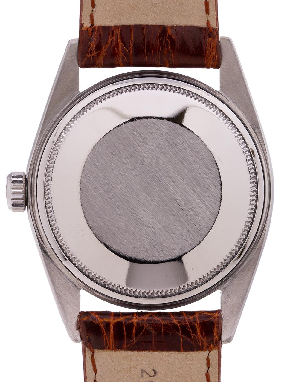 Men's Rolex Stainless Steel Datejust self winding wristwatch Ref 1601, circa 1968