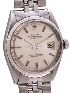 Rolex Stainless Steel Datejust self winding wristwatch Ref 1601, circa 1971