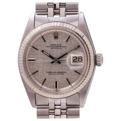 Vintage Rolex Stainless Steel Datejust Self Winding Wristwatch Ref 1601, circa 1973