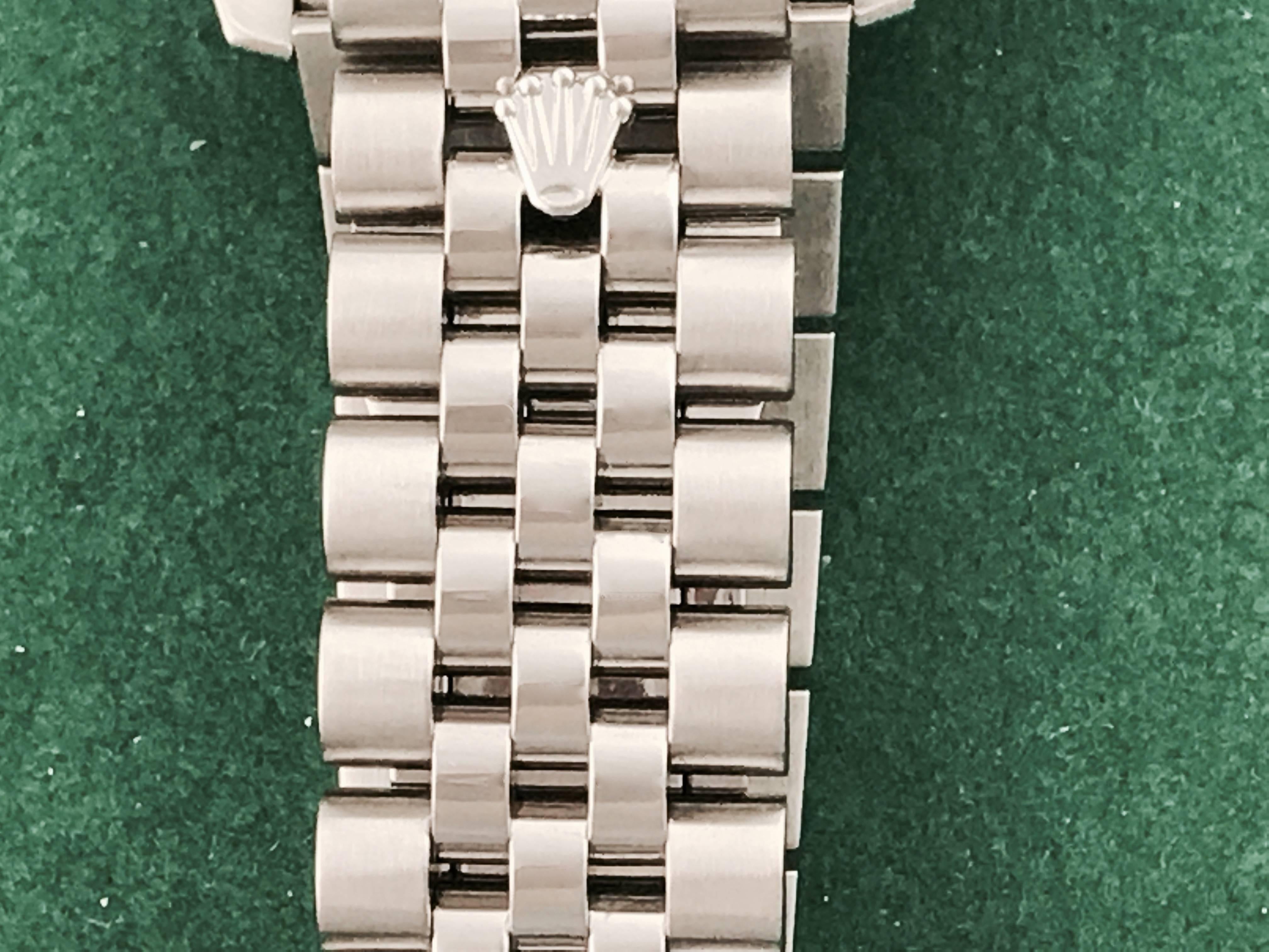 Men's Rolex White Gold Stainless Steel Datejust Wristwatch Ref 116234