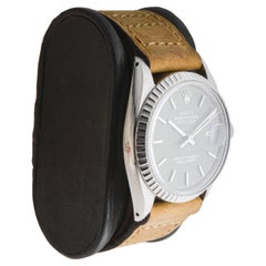 Rolex Datejust en acier inoxydable avec cadran vert Sage fait sur mesure 1960's