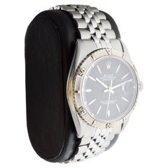 Rolex Stainless Steel Datejust With Factory Original Charcoal Dial circa 1960's