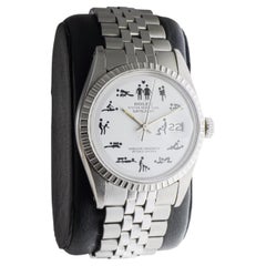 Rolex Stainless Steel Datejust With Kama Sutra Dial circa 1970's