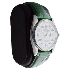 Rolex Stainless Steel Datejust With Kama Sutra Dial circa 1970's