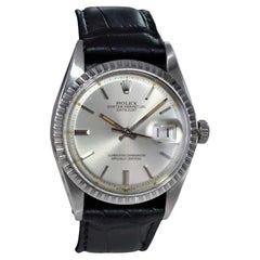 Rolex Datejust de acero inoxidable con esfera original de mediados de los 70