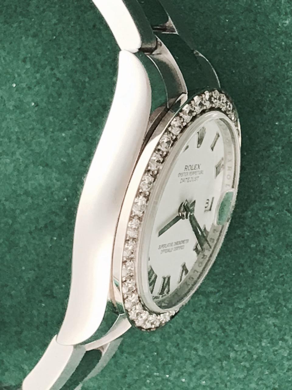 Rolex Stainless Steel Diamond Bezel Datejust Automatic Wristwatch Ref 178240 1