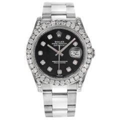 Rolex Stainless Steel Diamond Datejust Automatic Wristwatch Ref 116234, 2008