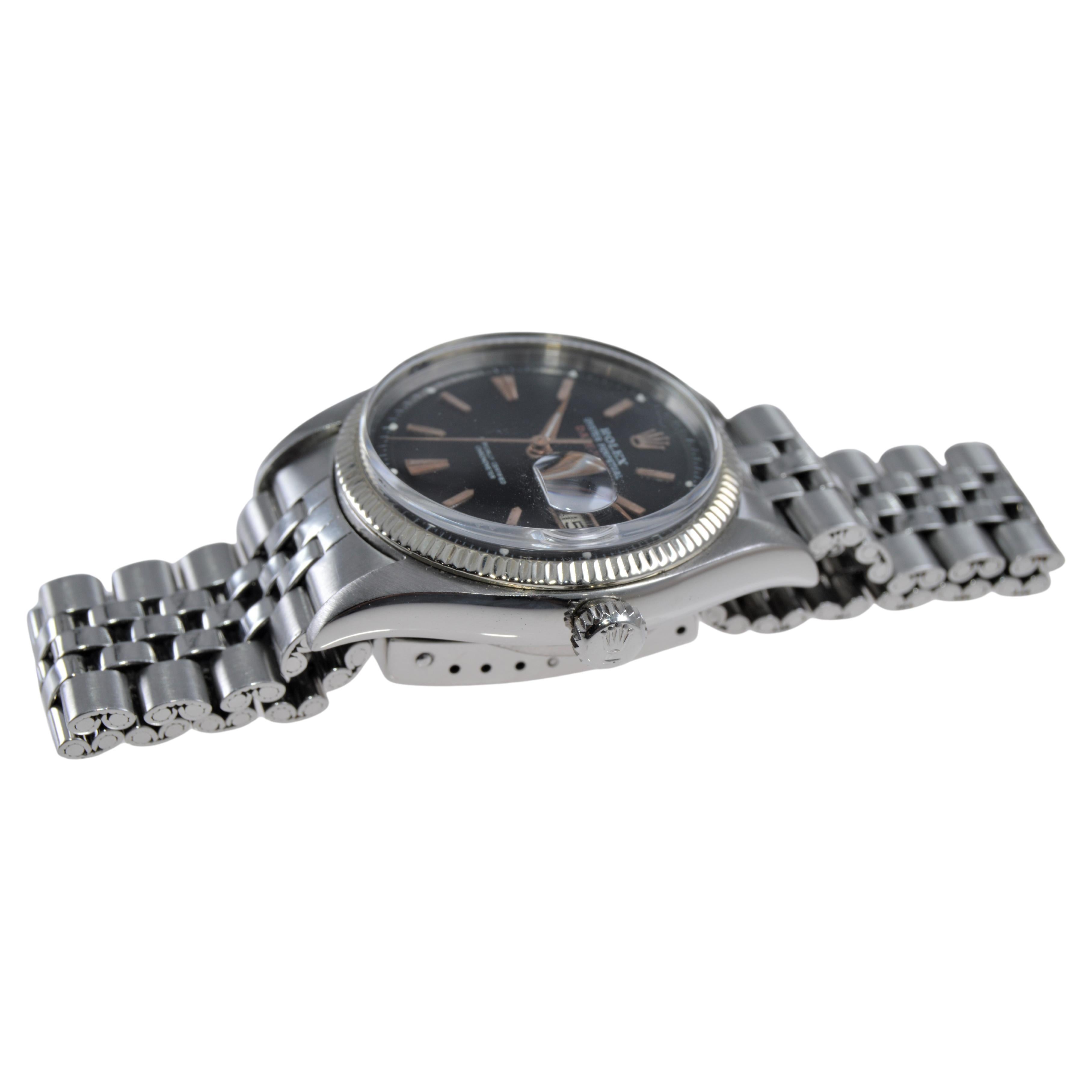 Rolex Edelstahl Früher und seltener „Big Bubble“ aus dem Jahr 1953 im Zustand „Hervorragend“ in Long Beach, CA