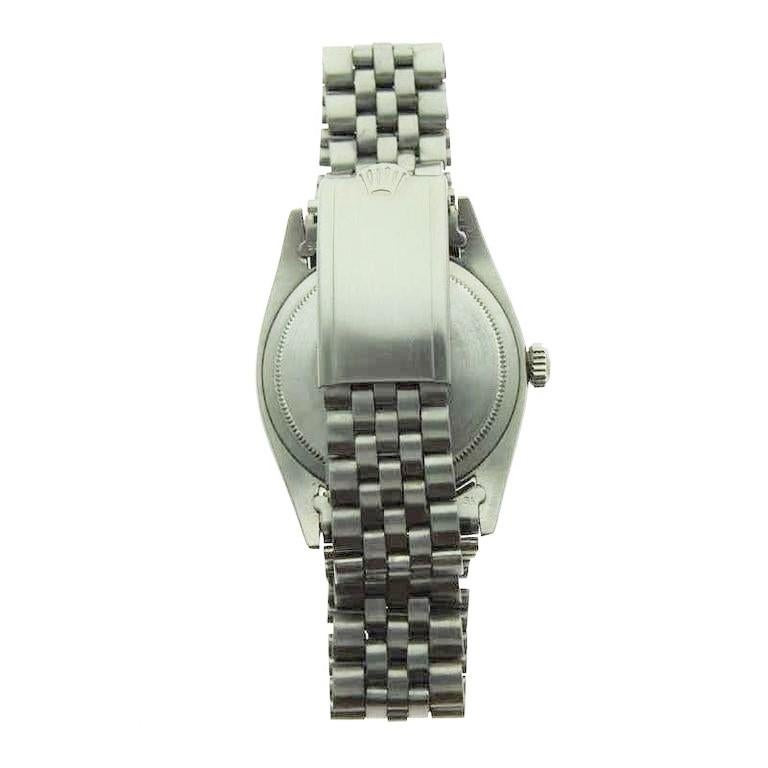 Rolex Stainless Steel Early Datejust with Carbonized Finish from 1959 3