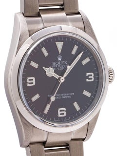 Rolex Stainless Steel Explorer 1 self winding Wristwatch Ref 114270, circa 2003