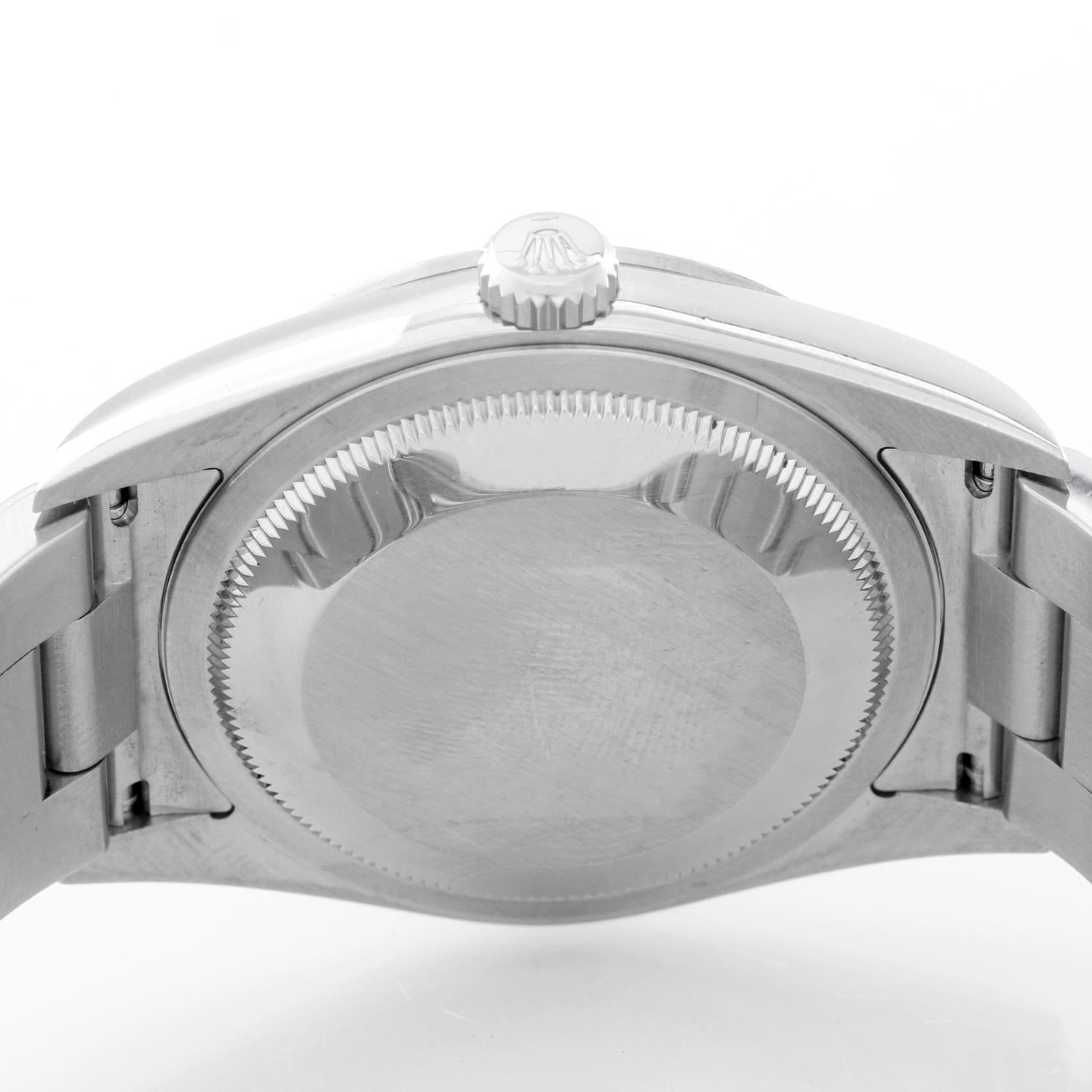 Men's Rolex Stainless Steel Explorer Black dial Automatic Wristwatch Ref 114270