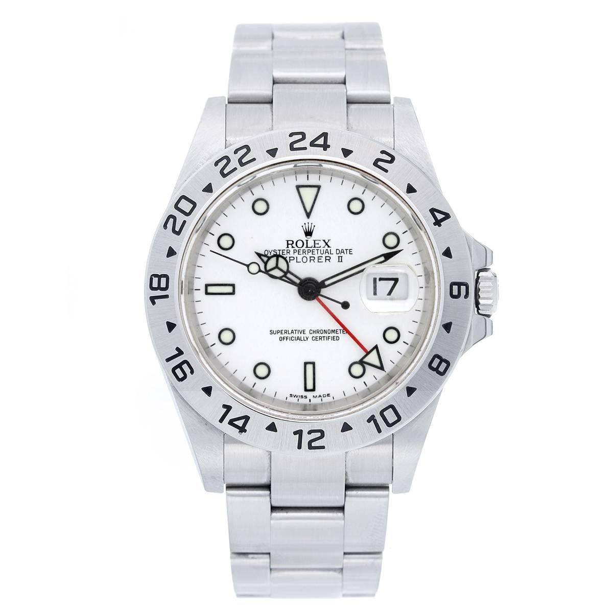 Rolex Stainless Steel Explorer II Automatic Wristwatch Ref 16570