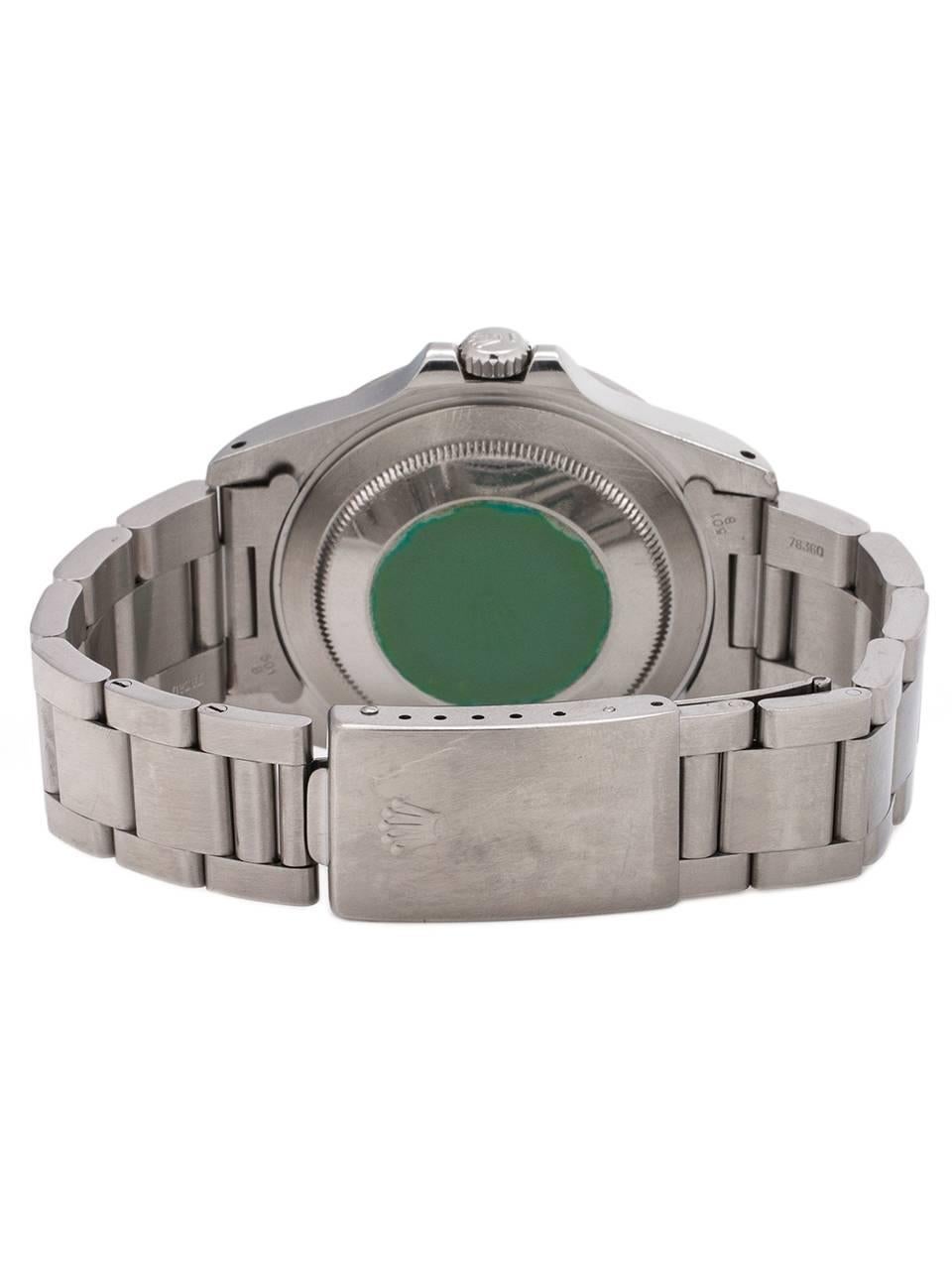 Rolex Stainless Steel Explorer II Tritium Indexes Wristwatch Ref 16570, c 1992 In Excellent Condition In West Hollywood, CA