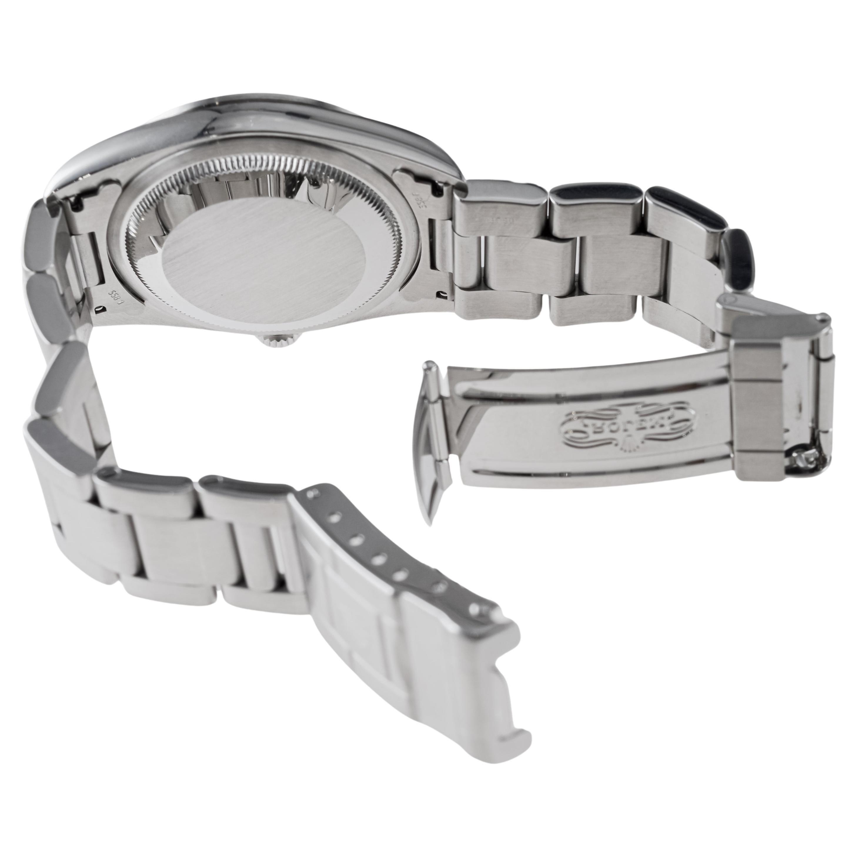 Rolex Stainless Steel Explorer With Box and Papers, circa 1999 For Sale 10