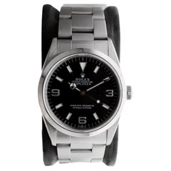 Rolex Stainless Steel Explorer With Box and Papers, circa 1999