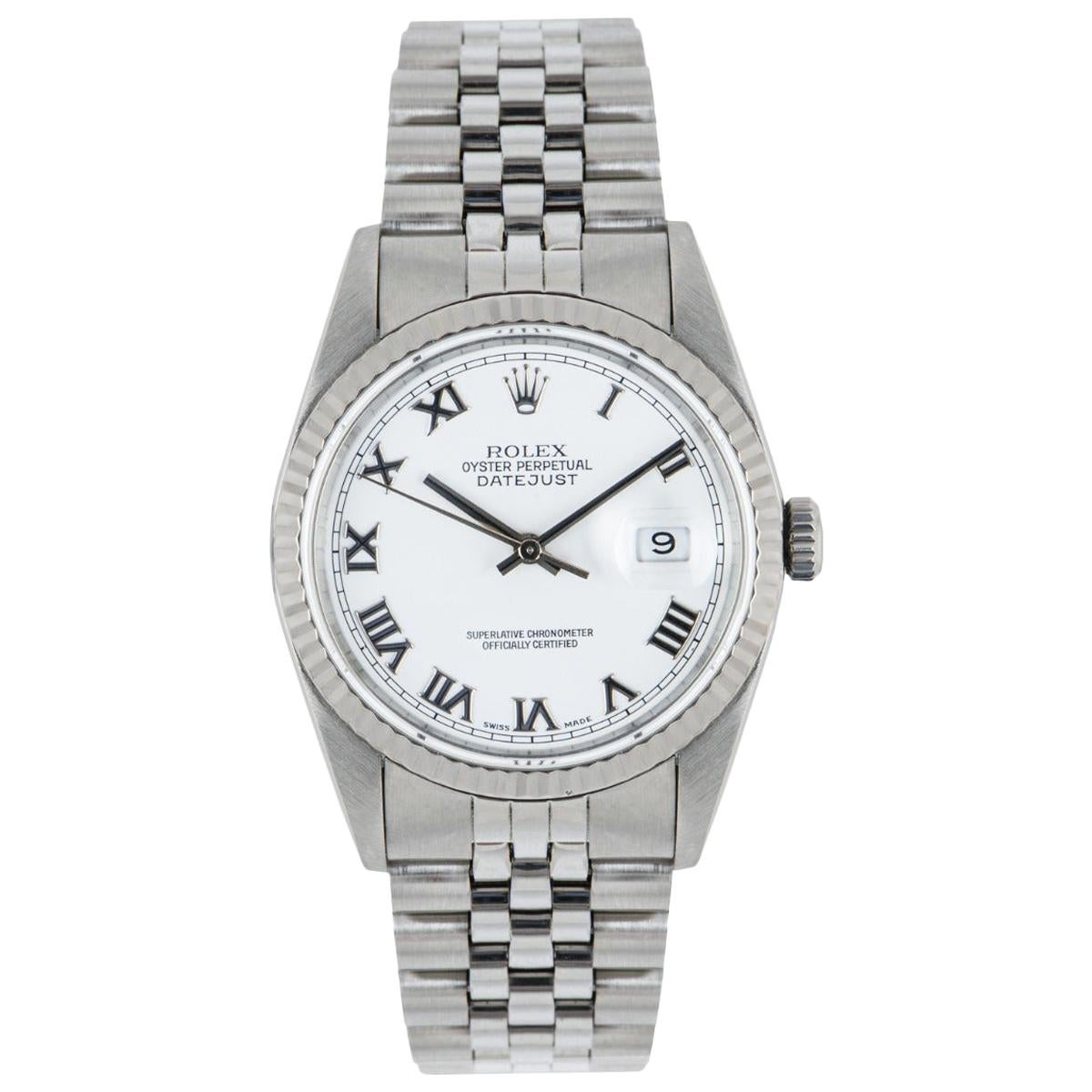 Rolex Stainless Steel Gents Datejust 16234 Watch