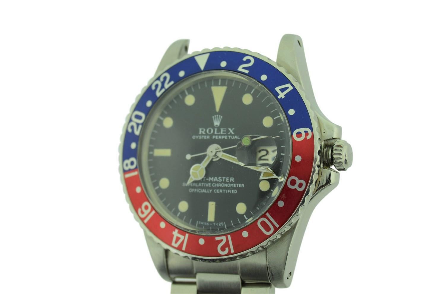 Rolex Stainless Steel GMT Master Pepsi Bezel Watch 5