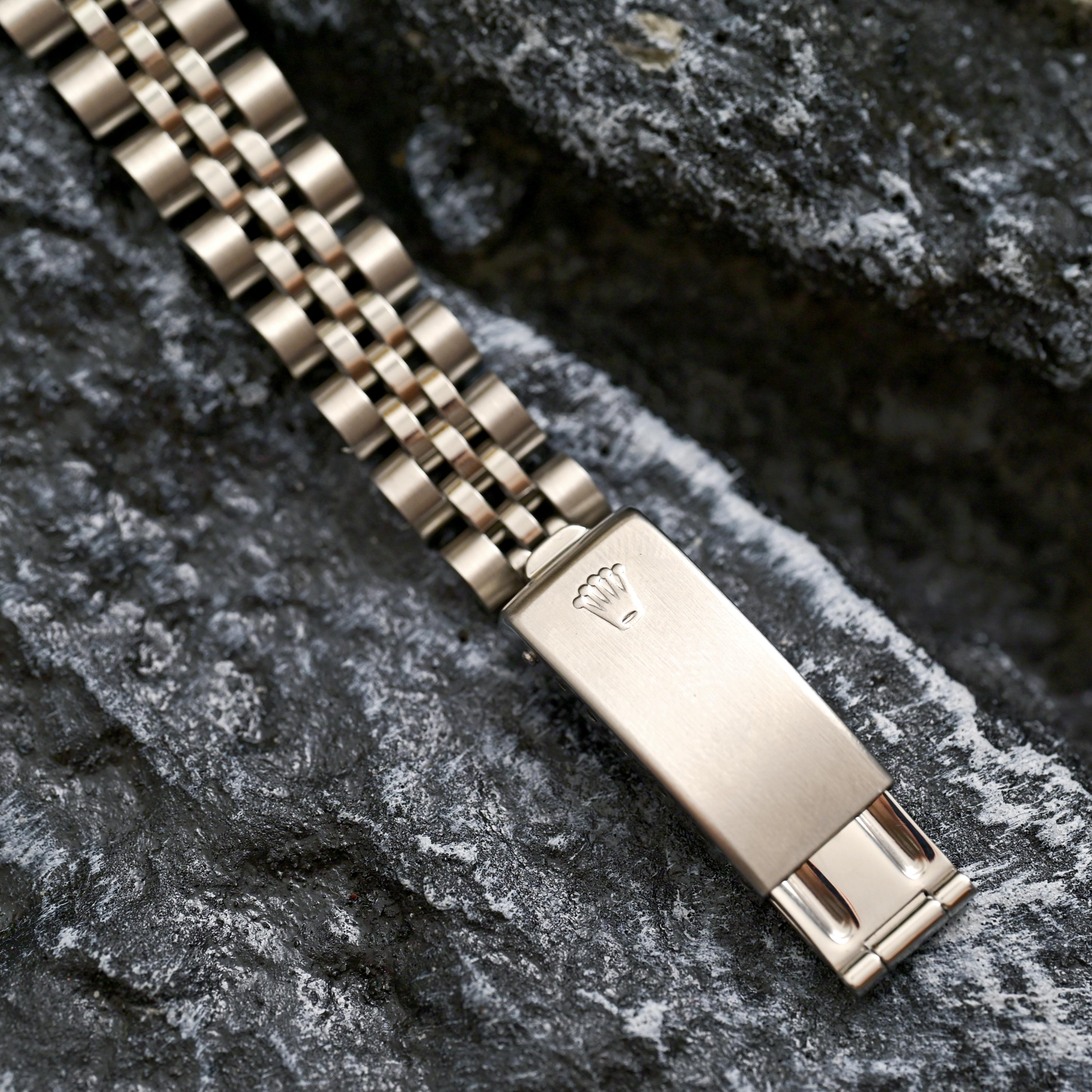 Rolex Acero inoxidable Lady Datejust Esfera plateada Índices de diamantes 69174, 1988 en venta 4