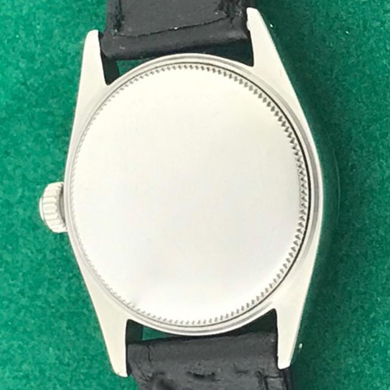 Men's Rolex Stainless Steel Oyster Date Manual Wind Midsize Wristwatch Ref 6466