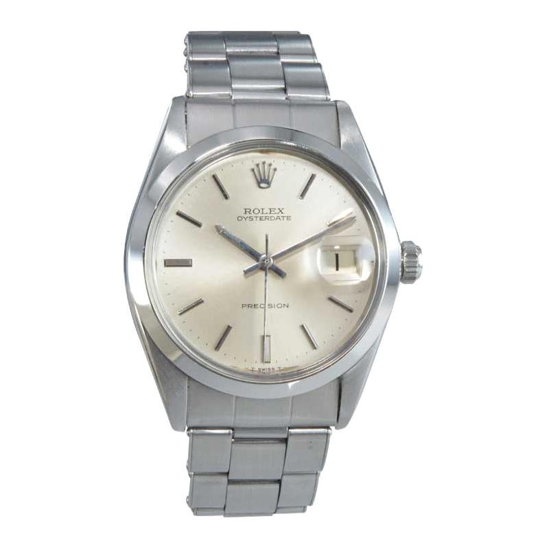Rolex Stainless Steel Oyster Date Ref 6694 Manual Wind from 1968