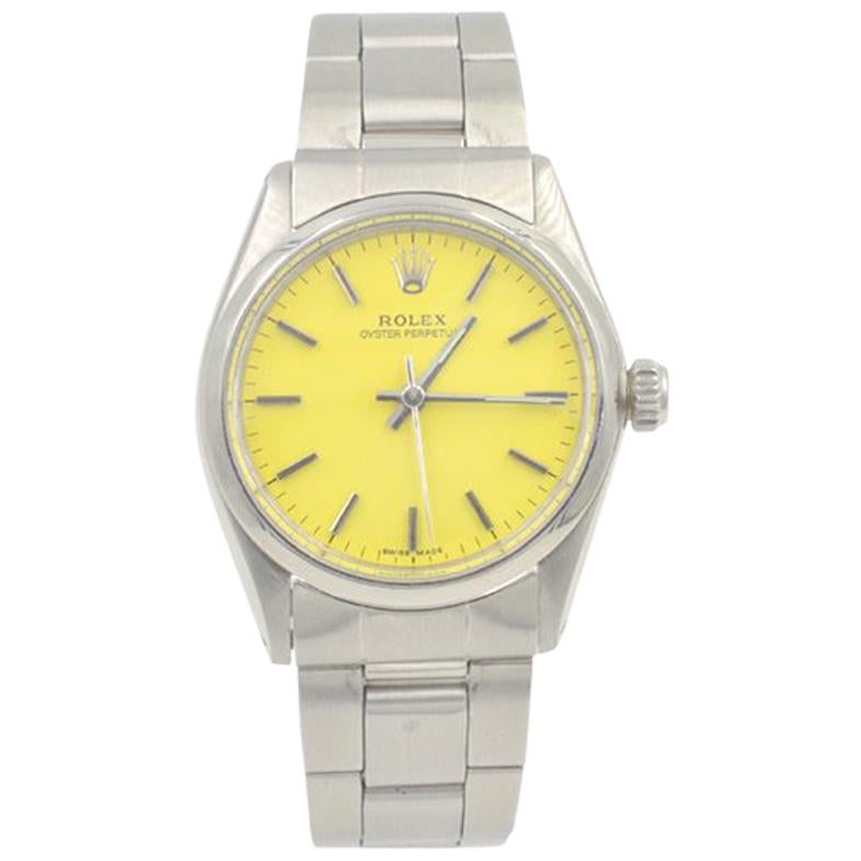 Rolex Stainless Steel Oyster Perpetual automatic Wristwatch Ref 6748, c1973 For Sale