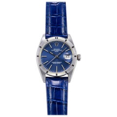 Rolex Stainless Steel Oyster Perpetual Blue Dial Automatic Wristwatch, 1970s