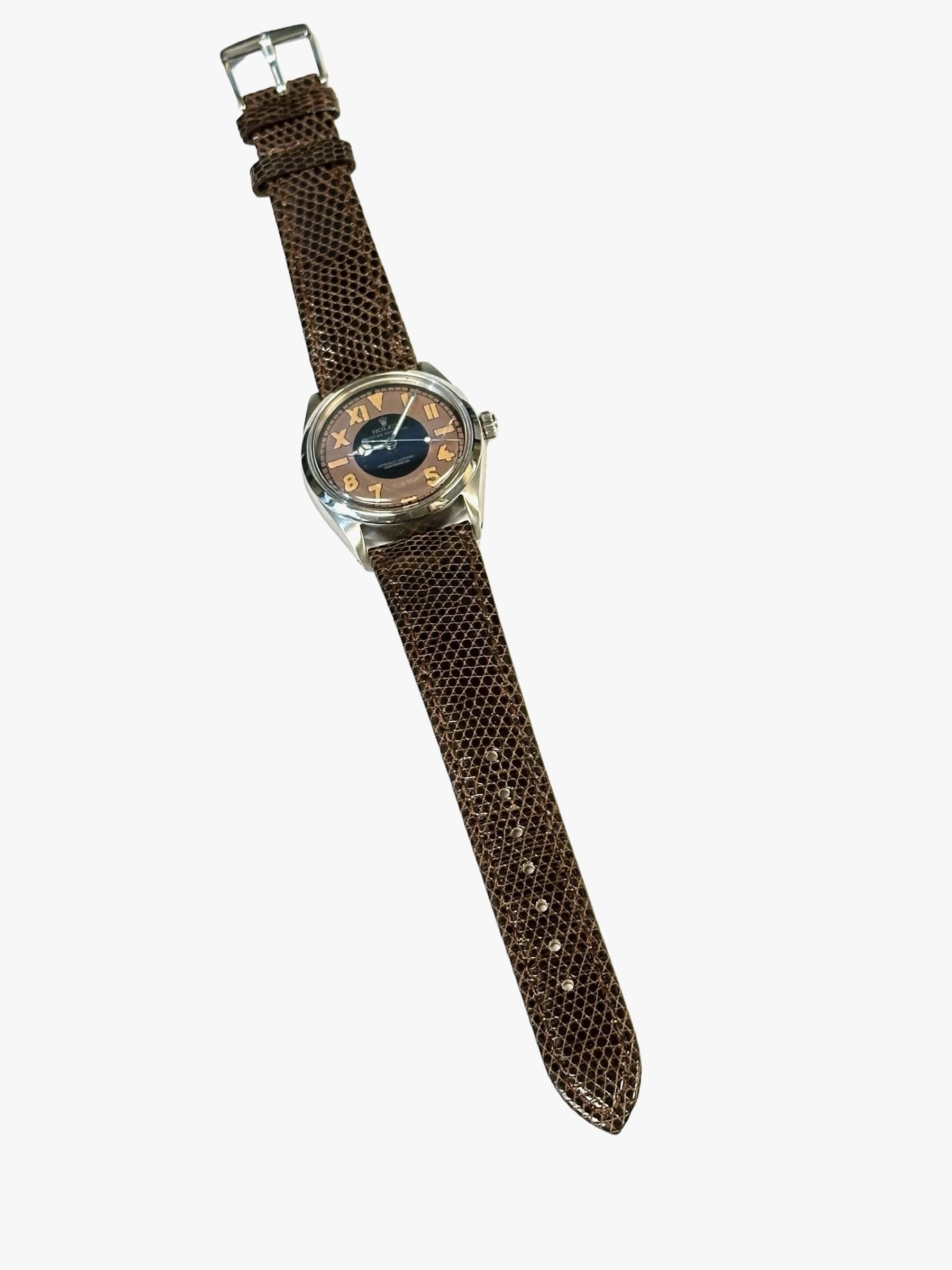 Montre-bracelet Rolex Oyster Perpetual Chronometer en acier inoxydable, réf. 5552 Pour femmes en vente
