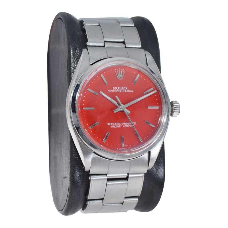 oyster perpetual red dial