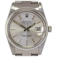 Vintage Rolex Stainless Steel Oyster Perpetual Date automatic Wristwatch Ref 15000