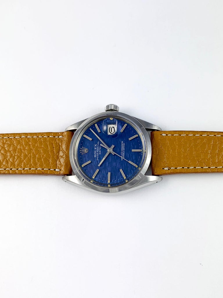 rolex blue wave dial