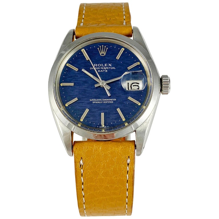 rolex blue wave dial