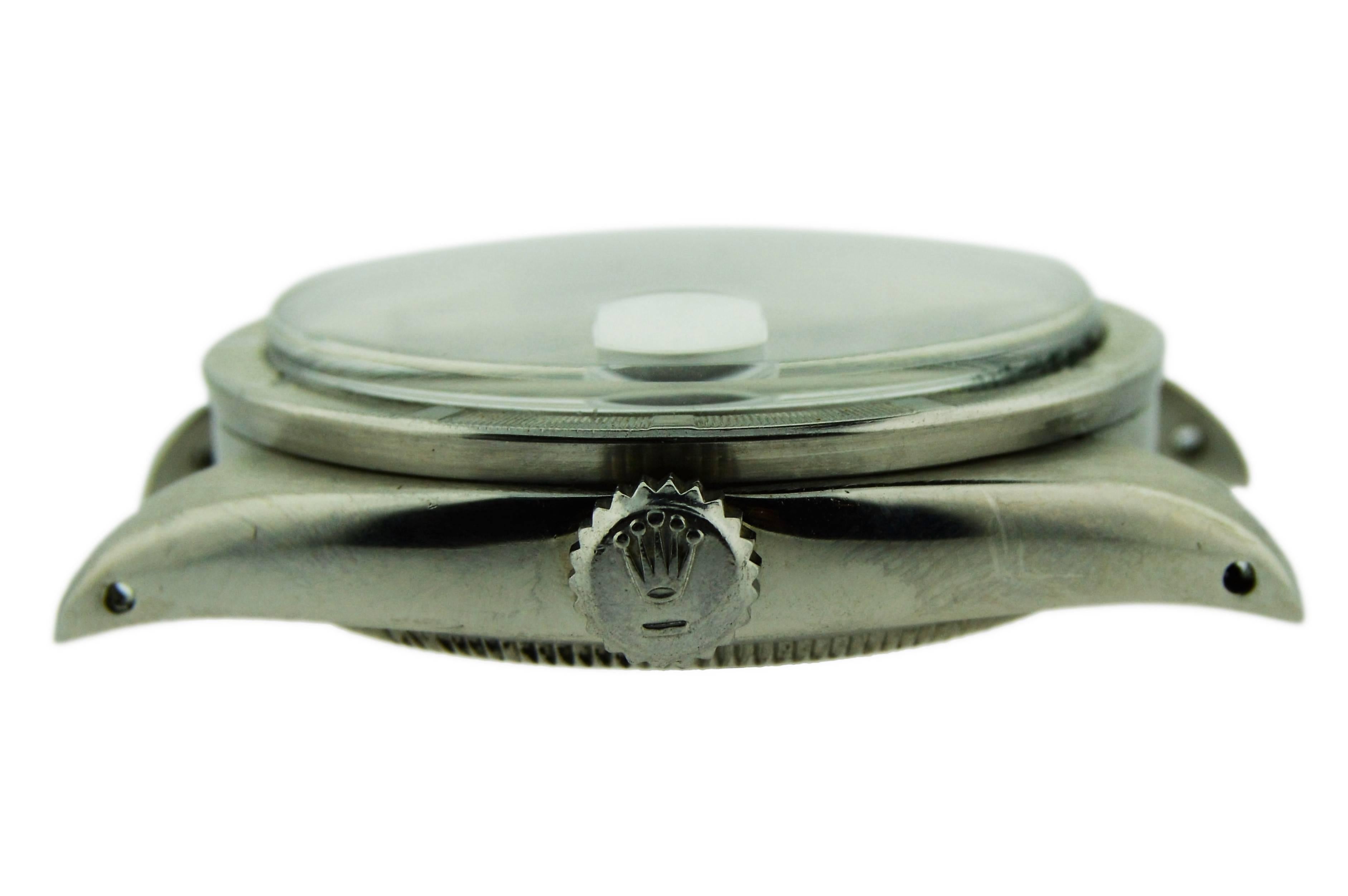 Rolex Stainless Steel Oyster Perpetual Date Custom Dial, circa 1970s In Excellent Condition In Long Beach, CA