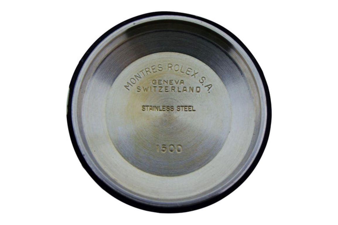 Rolex Stainless Steel Oyster Perpetual Date Ref. 1500 Original Dial, from 1970 6