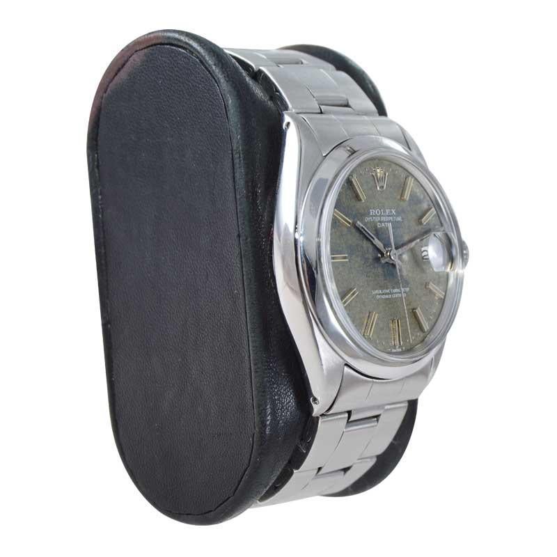 Rolex Stainless Steel Oyster Perpetual Date Ref. 1500 Original Dial, from 1970 1