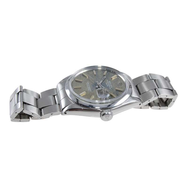 Rolex Stainless Steel Oyster Perpetual Date Ref. 1500 Original Dial, from 1970 2