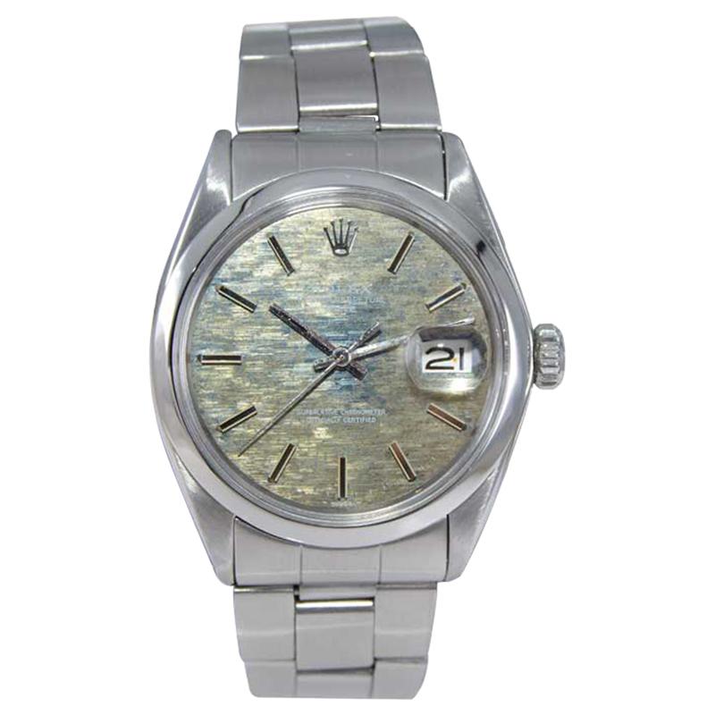 Rolex Stainless Steel Oyster Perpetual Date Ref. 1500 Original Dial, from 1970