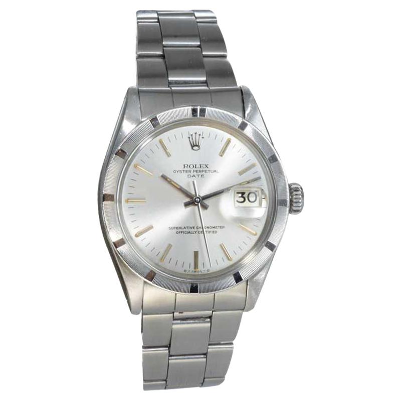 Rolex Stainless Steel Oyster Perpetual Date Ref 1501, Early 1970
s