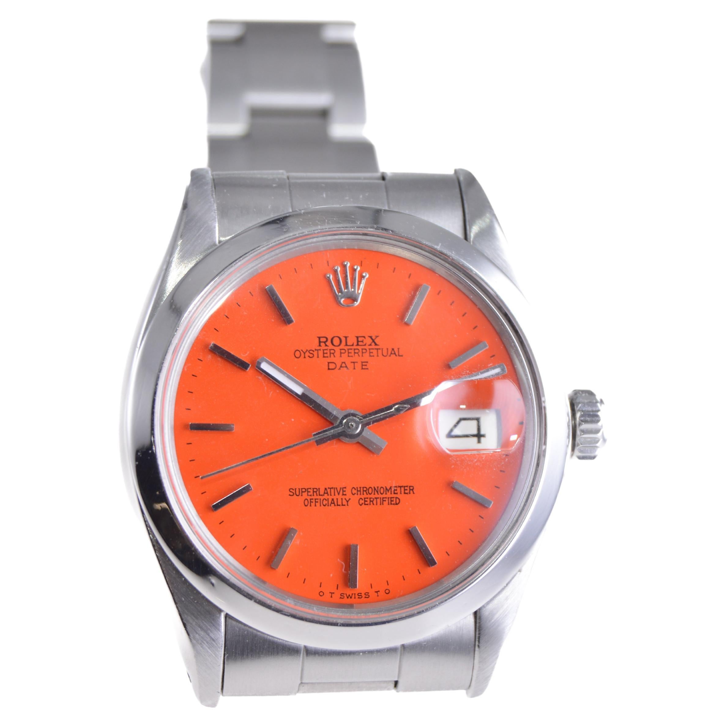rolex orange dial