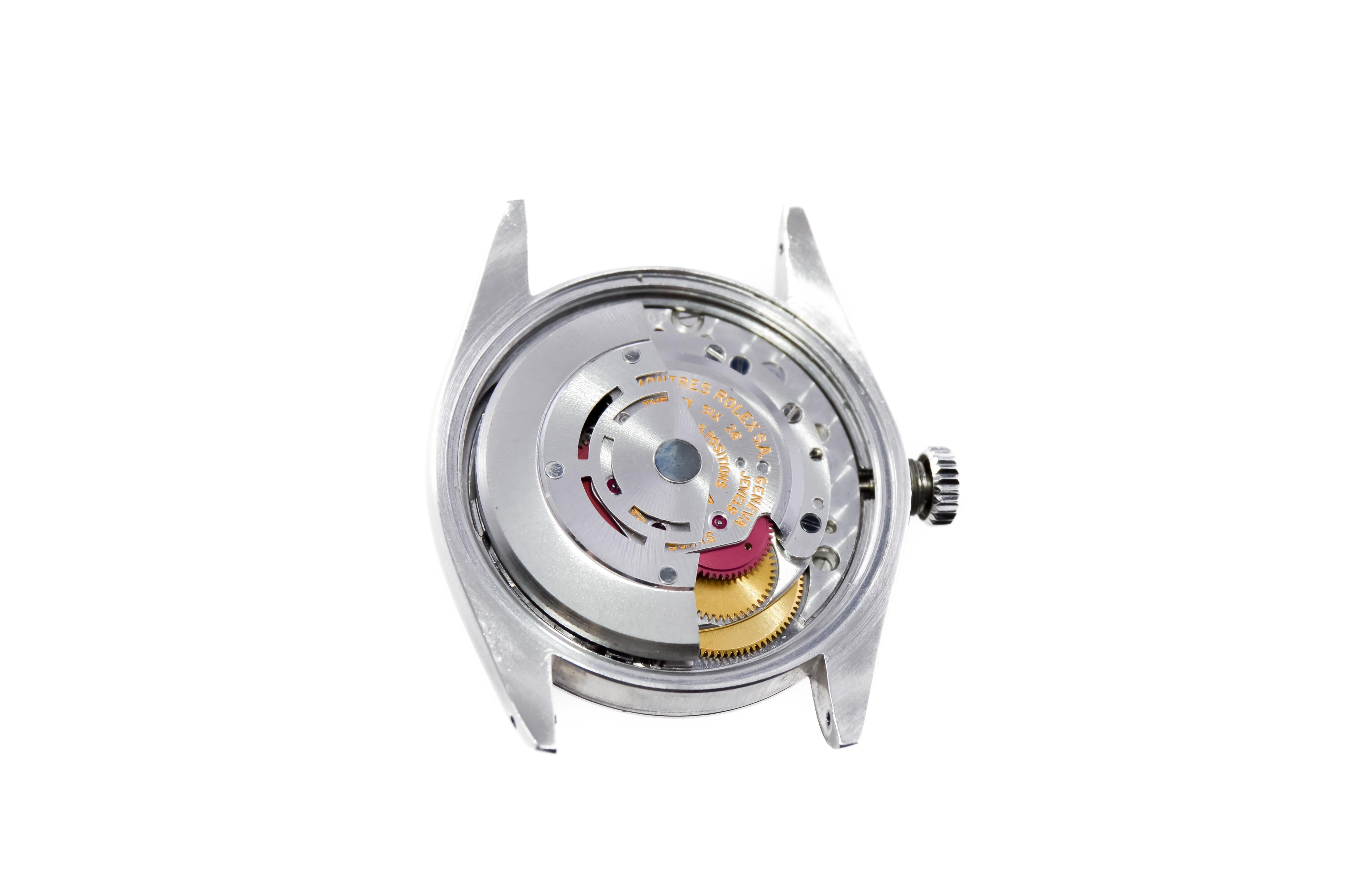 Rolex Stainless Steel Oyster Perpetual Date with Factory Original Charcoal Dial 4
