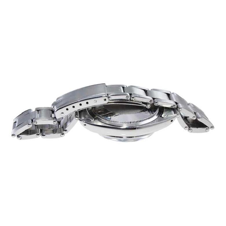 Rolex Oyster Perpetual Date avec bracelet d'origine et cadran rare en vente 3