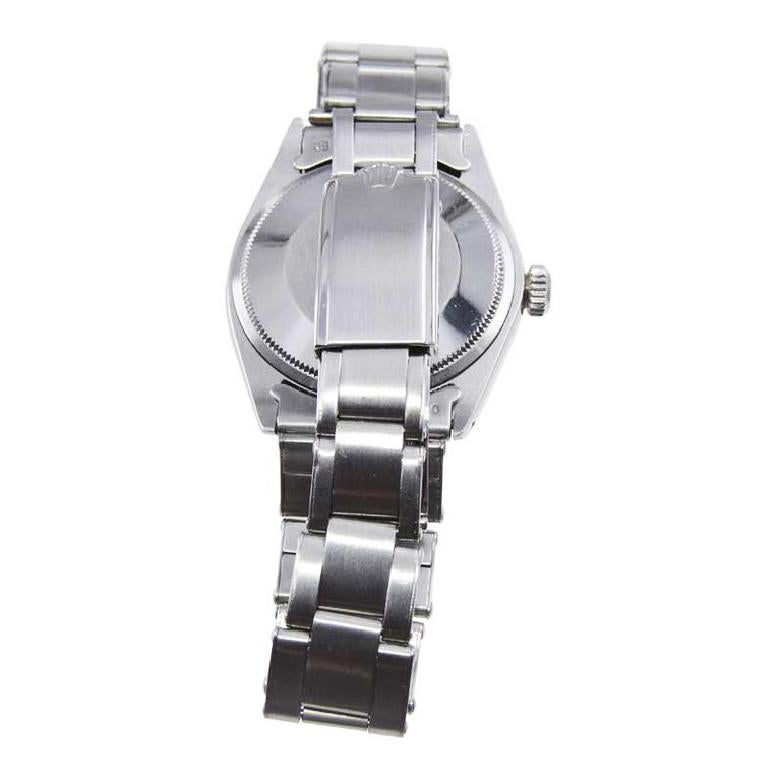 Rolex Oyster Perpetual Date avec bracelet d'origine et cadran rare en vente 4
