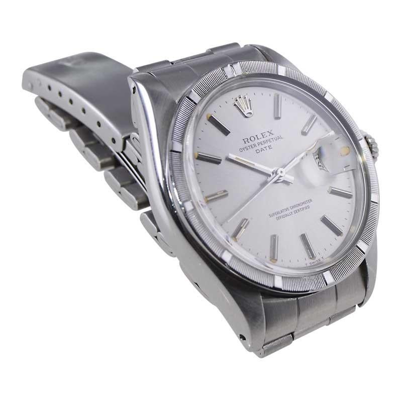 Rolex Stainless Steel Oyster Perpetual Date with Original Bracelet, Mid ...