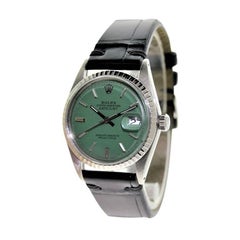 Rolex Steel Oyster Perpetual Datejust Ref 1603 Custom Dial, Early 1970's