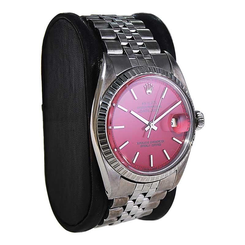 rolex datejust rouge