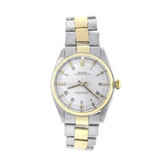 Rolex Stainless Steel Oyster Perpetual White Dial Automatic Wristwatch Ref 1005