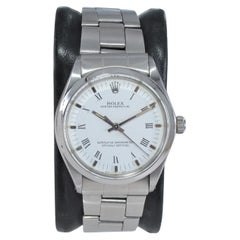 Retro Rolex Stainless Steel Oyster Perpetual With Factory Original Dial from 1970's