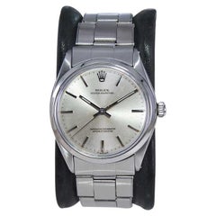 Rolex Stainless Steel Oyster Perpetual with Original Riveted Bracelet Mid 1960's