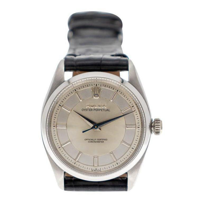 Rolex Stainless Steel Oyster Perpetual with Rare Dial from, 1955 1